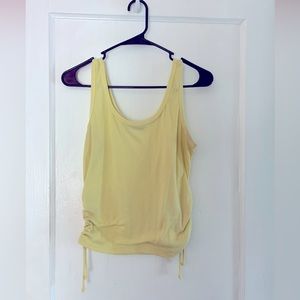 L yellow tank top